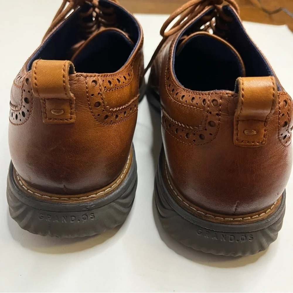 Cole Haan Zero Grand Brown Wingtip Oxford Men's Lace Up Shoes Men's Size 12